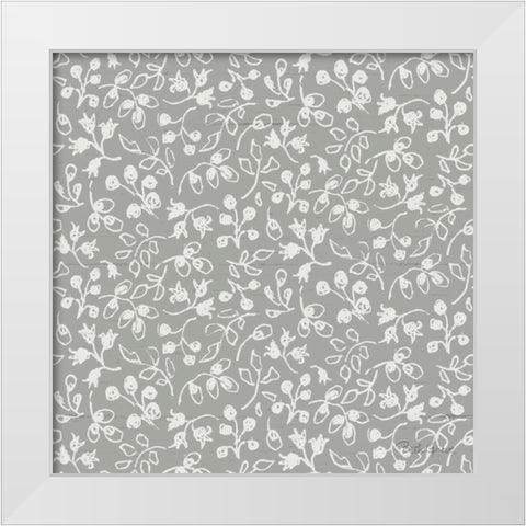 Farmhouse Cotton Pattern IIJ White Modern Wood Framed Art Print by Grove, Beth