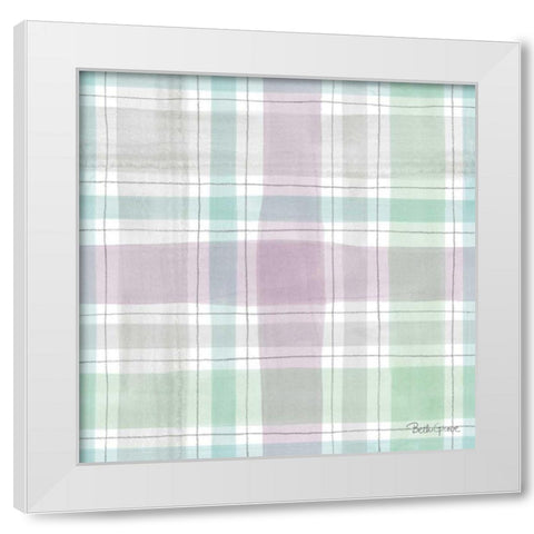Farmhouse Cotton Pattern IIIA White Modern Wood Framed Art Print by Grove, Beth