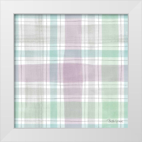 Farmhouse Cotton Pattern IIIA White Modern Wood Framed Art Print by Grove, Beth