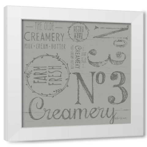 Farmhouse Cotton Pattern IVF White Modern Wood Framed Art Print by Grove, Beth