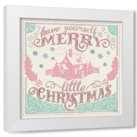 Merry Little Christmas V Vintage White Modern Wood Framed Art Print by Penner, Janelle