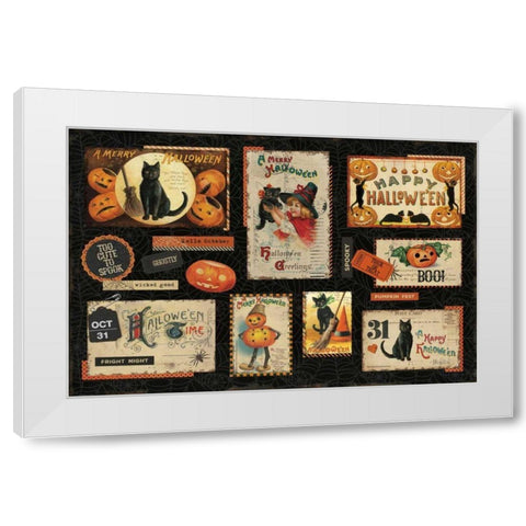 Halloween Nostalgia I White Modern Wood Framed Art Print by Pertiet, Katie