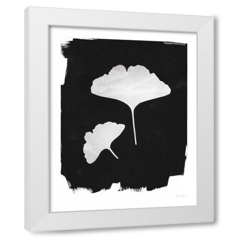 Nature by the Lake Gingko II Black White Modern Wood Framed Art Print by Rhue, Piper