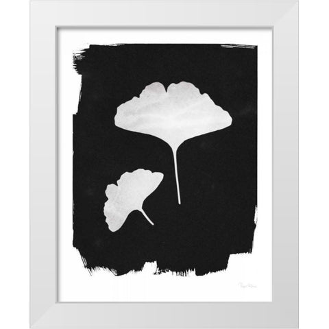 Nature by the Lake Gingko II Black White Modern Wood Framed Art Print by Rhue, Piper
