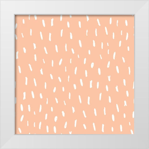 Neighborhood Pals Pattern IIIA White Modern Wood Framed Art Print by Zaman, Farida