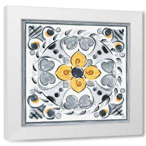 Morning Bloom VIII Gray White Modern Wood Framed Art Print by Brissonnet, Daphne