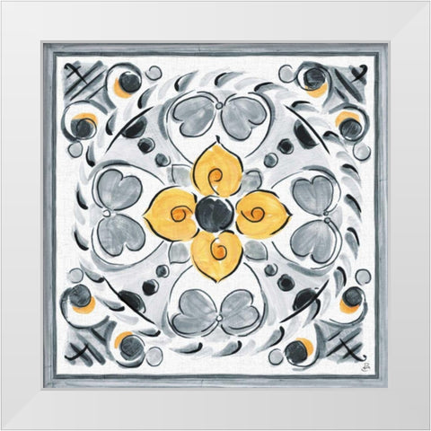 Morning Bloom VIII Gray White Modern Wood Framed Art Print by Brissonnet, Daphne