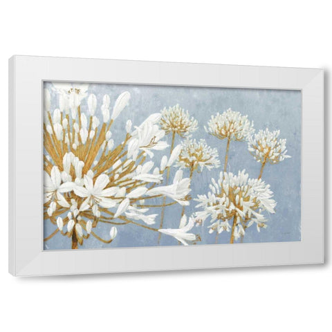 Golden Spring Blue Gray White Modern Wood Framed Art Print by Wiens, James