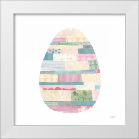 Spring into Easter III White Modern Wood Framed Art Print by Prahl, Courtney