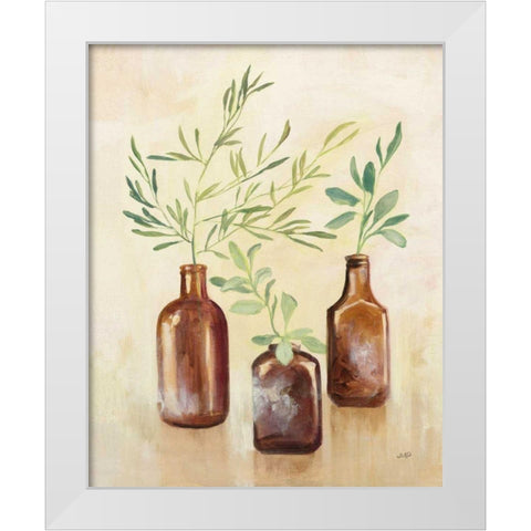 Woodland Still Life II White Modern Wood Framed Art Print by Purinton, Julia