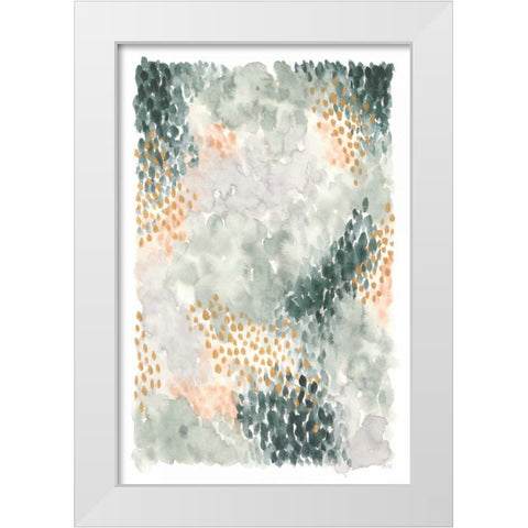 Spring Blooms I White Modern Wood Framed Art Print by Marshall, Laura