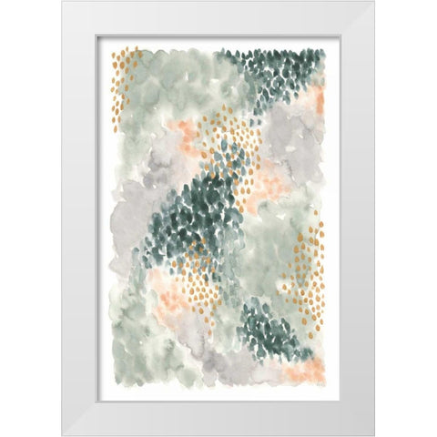 Spring Blooms II White Modern Wood Framed Art Print by Marshall, Laura