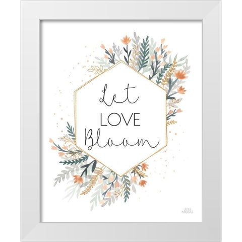 Spring Blooms VI White Modern Wood Framed Art Print by Marshall, Laura