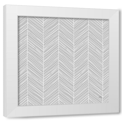 Spring Blooms Pattern XIVD White Modern Wood Framed Art Print by Marshall, Laura