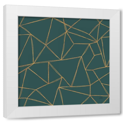 Spring Blooms Pattern XVD White Modern Wood Framed Art Print by Marshall, Laura