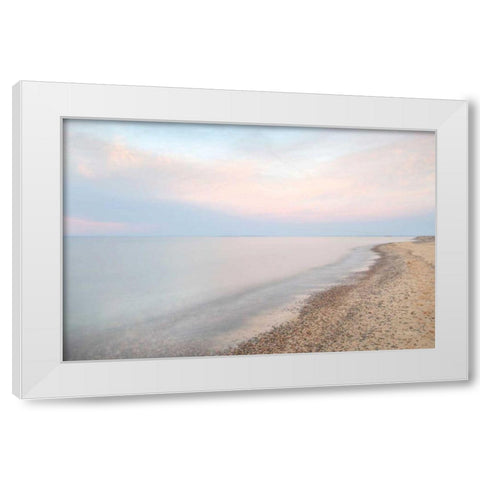 Lake Superior Shoreline I White Modern Wood Framed Art Print by Majchrowicz, Alan