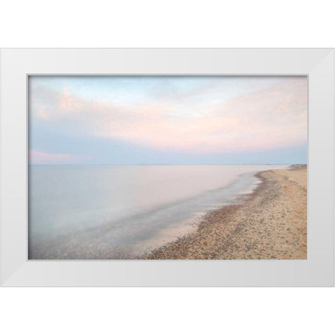 Lake Superior Shoreline I White Modern Wood Framed Art Print by Majchrowicz, Alan