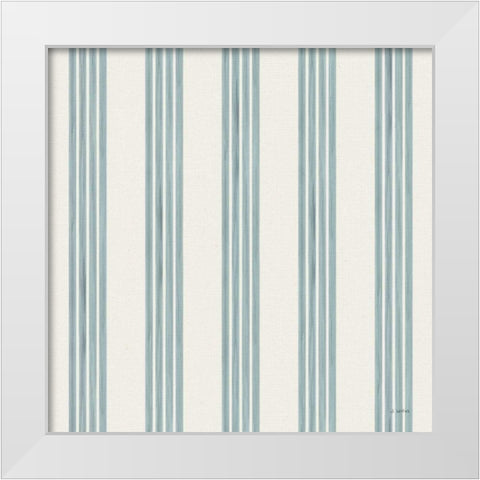 Beach Time Pattern IIB White Modern Wood Framed Art Print by Wiens, James