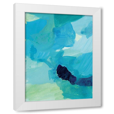 Seascape II White Modern Wood Framed Art Print by Mack, Lynn