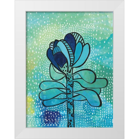 Nourish White Modern Wood Framed Art Print by Mack, Lynn