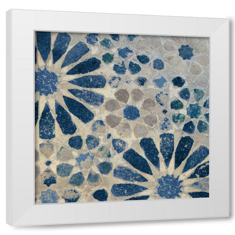 Alhambra Tile II Stone White Modern Wood Framed Art Print by Schlabach, Sue