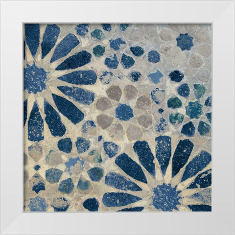 Alhambra Tile II Stone White Modern Wood Framed Art Print by Schlabach, Sue
