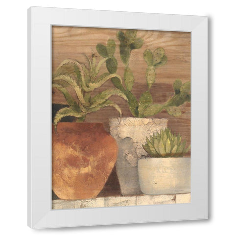 Desert Still Life Light Crop White Modern Wood Framed Art Print by Hristova, Albena