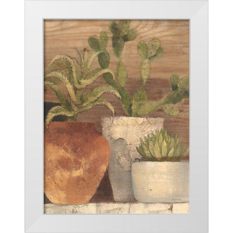Desert Still Life Light Crop White Modern Wood Framed Art Print by Hristova, Albena