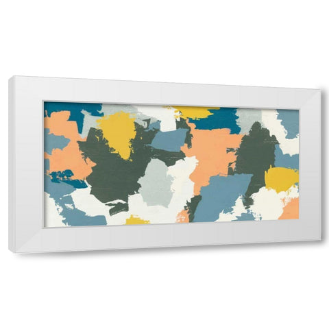 Happy III Green White Modern Wood Framed Art Print by Hershey, Moira