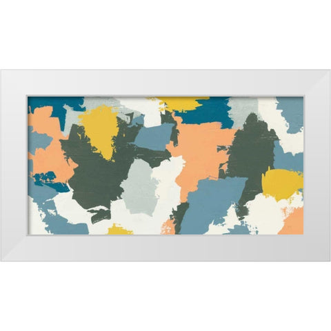 Happy III Green White Modern Wood Framed Art Print by Hershey, Moira