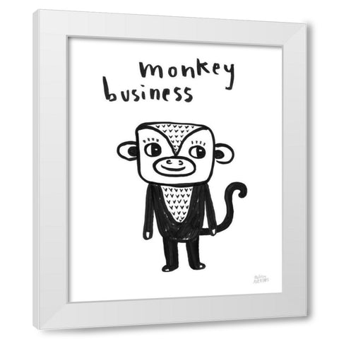 Scandy Baby II White Modern Wood Framed Art Print by Averinos, Melissa