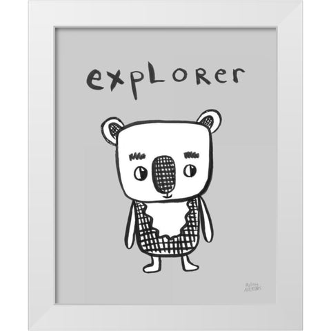 Scandy Baby VI White Modern Wood Framed Art Print by Averinos, Melissa