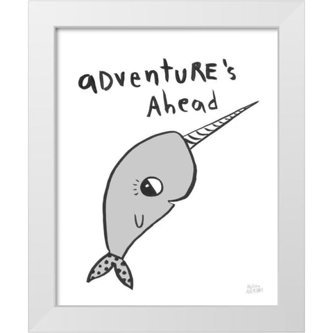 Scandy Baby VIII White Modern Wood Framed Art Print by Averinos, Melissa