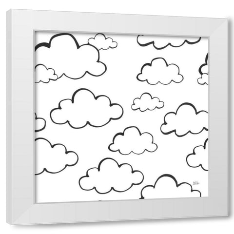 Scandy Baby Pattern IIIA White Modern Wood Framed Art Print by Averinos, Melissa