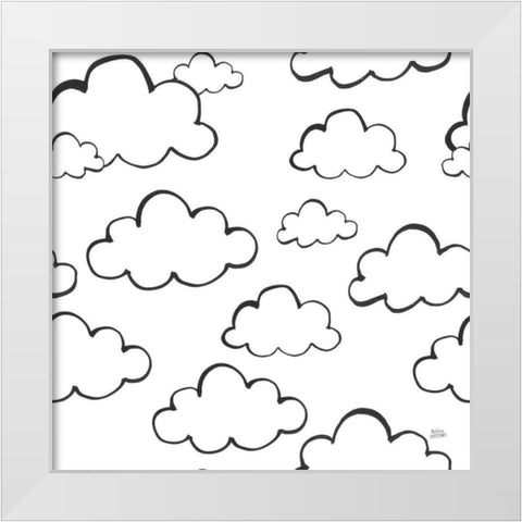 Scandy Baby Pattern IIIA White Modern Wood Framed Art Print by Averinos, Melissa