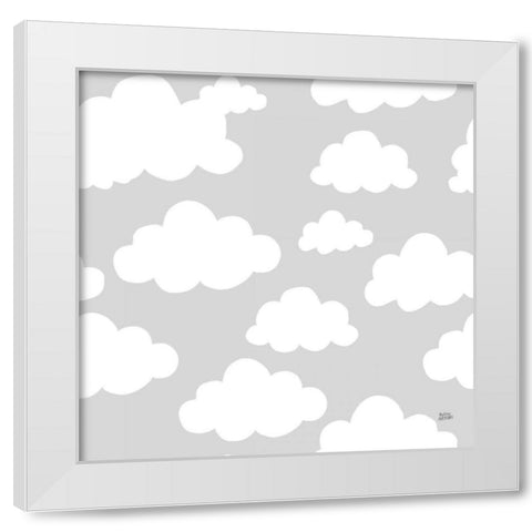 Scandy Baby Pattern IIIC White Modern Wood Framed Art Print by Averinos, Melissa