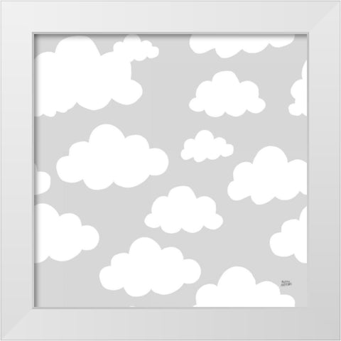 Scandy Baby Pattern IIIC White Modern Wood Framed Art Print by Averinos, Melissa
