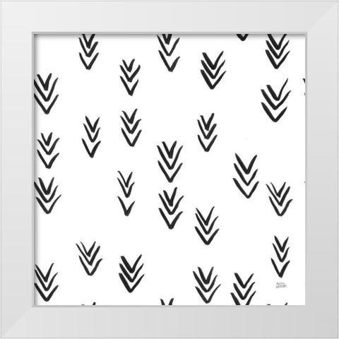 Scandy Baby Pattern VIIA White Modern Wood Framed Art Print by Averinos, Melissa
