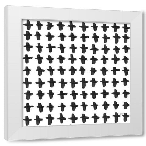 Scandy Baby Pattern XA White Modern Wood Framed Art Print by Averinos, Melissa