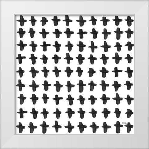 Scandy Baby Pattern XA White Modern Wood Framed Art Print by Averinos, Melissa