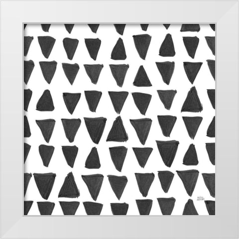 Scandy Baby Pattern XIIIA White Modern Wood Framed Art Print by Averinos, Melissa