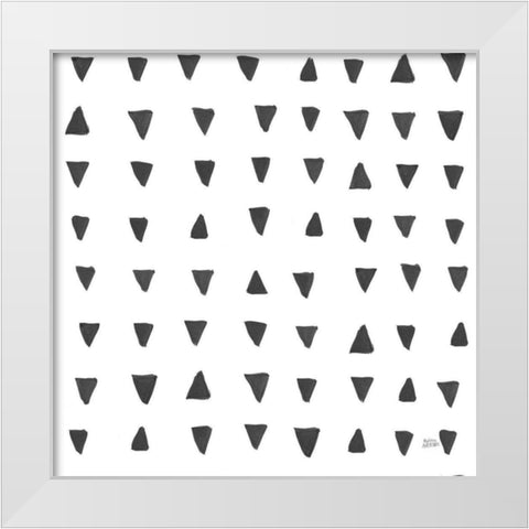 Scandy Baby Pattern XIVB White Modern Wood Framed Art Print by Averinos, Melissa