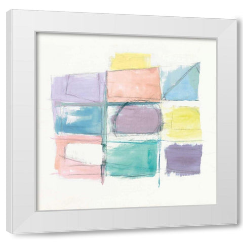 131 West 3rd Street Sq III on White Pastel White Modern Wood Framed Art Print by Schick, Mike