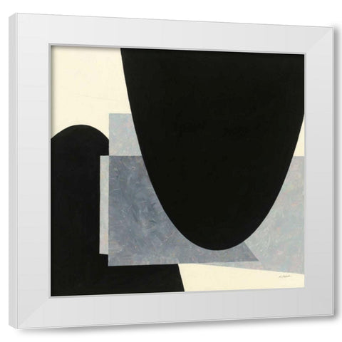 Blackbird White Modern Wood Framed Art Print by Schick, Mike