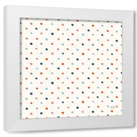 Seaside Village Pattern XA White Modern Wood Framed Art Print by Marshall, Laura