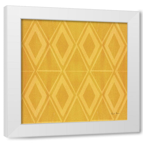Tutti Frutti Pattern VID White Modern Wood Framed Art Print by Zaman, Farida