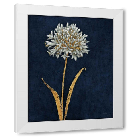 Shimmering Summer I Indigo Crop White Modern Wood Framed Art Print by Wiens, James