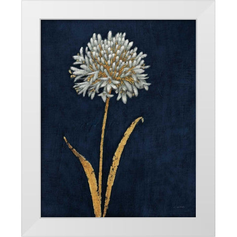 Shimmering Summer I Indigo Crop White Modern Wood Framed Art Print by Wiens, James