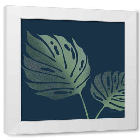Monstera II White Modern Wood Framed Art Print by Thorns, Becky