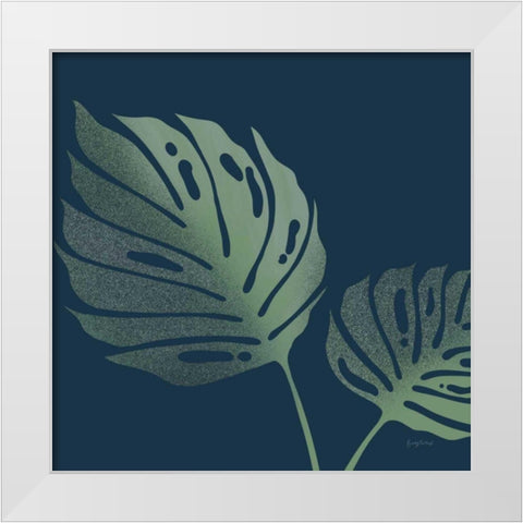 Monstera II White Modern Wood Framed Art Print by Thorns, Becky
